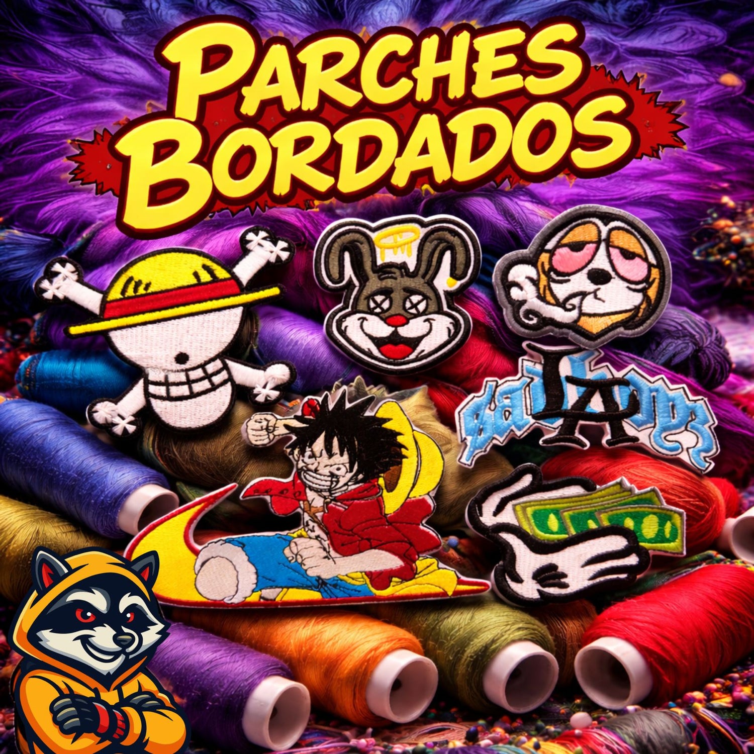 STOCK PARCHES BORDADOS
